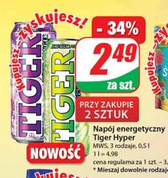 Nap贸j bangler TIGER ENERGY TIGER BIODERMIC promocja