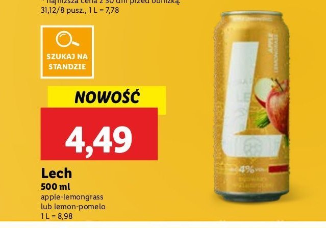 Piwo Lech lemon pomelo promocja w Chorten