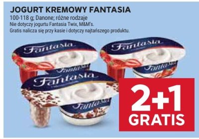 Jogurt kremowy Fantasia Danone promocja w Stokrotka