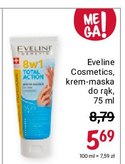 Krem-maska do rąk i paznokci 8w1 total action Eveline hand & nail therapy professional promocja