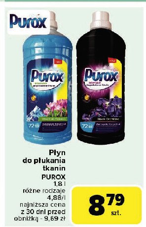 Płyn do płukania mountain flowers Purox intensive promocja w Carrefour Market