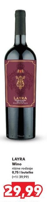 Wino LAYRA promocja