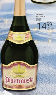 Miód pitny Trójniak Piastowski 750ml promocja w Selgros