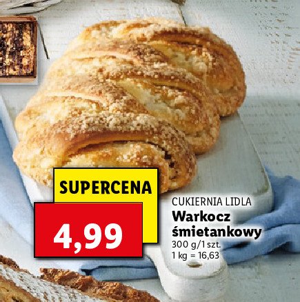 Warkocz śmietankowy Cukiernia lidla promocja