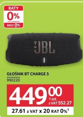 Głośnik BT Charge 5 JBL promocja w Selgros