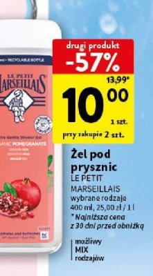 Żel pod prysznic Le Petit Marseillais promocja w Intermarche