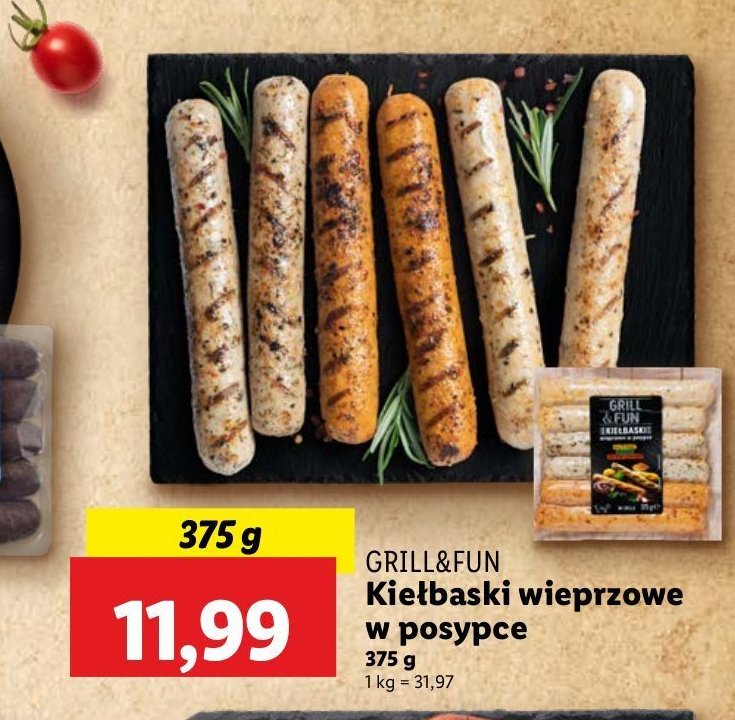 Kiełbaski grillowe mix Grill and fun promocja w Lidl
