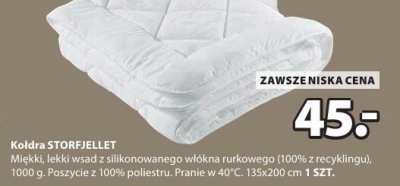 Kołdra STORFJÄLLET promocja w Jysk