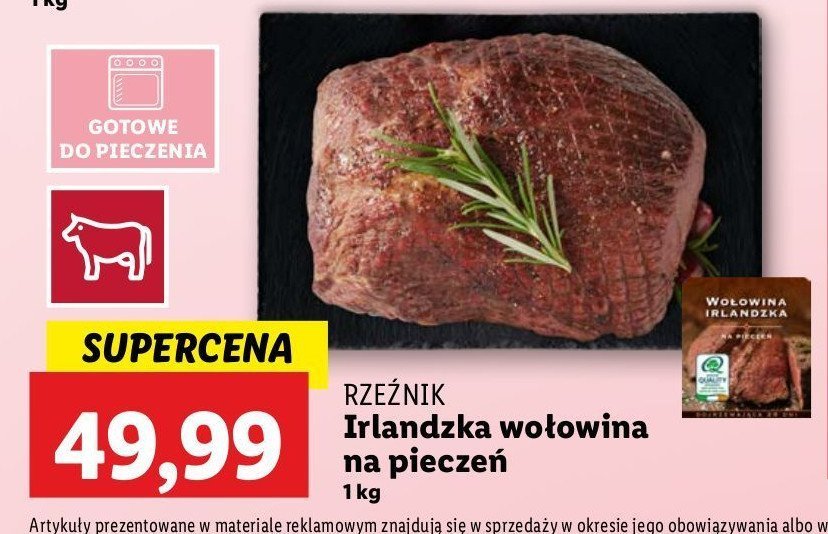 Irlandzka wołowina na pieczeń Rzeźnik codzienna dostawa promocja