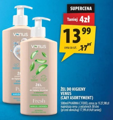 Żel do higieny Venus (cały asortyment) promocja w Arhelan