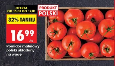 Pomidor malinowy polski układany na wagę promocja w Biedronka