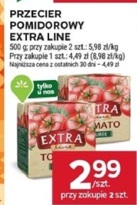 Przecier pomidorowy Extra Line promocja w Stokrotka