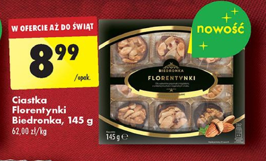 Ciastka florentynki Biedronka promocja w Biedronka