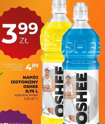 Napój izotoniczny Oshee 0,75 L wybrane smaki promocja w Duży Ben