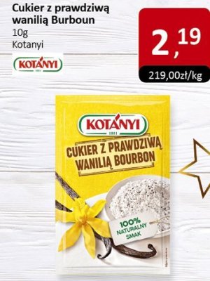 Cukier z prawdziwą wanilią Bourbon Kotányi promocja w Market Point