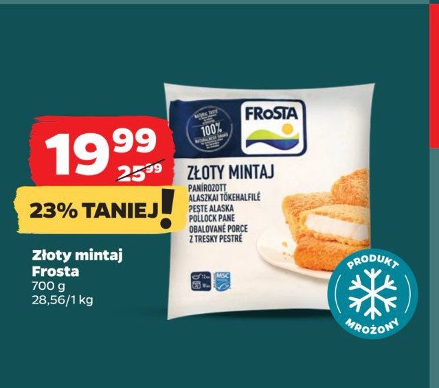 Złoty mintaj Frosta promocja w Netto