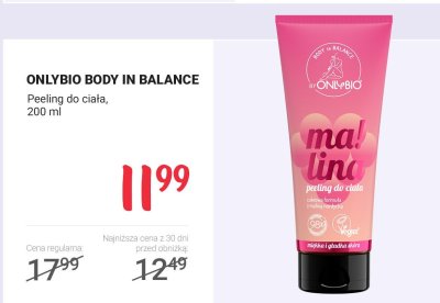Peeling do ciała BODY IN BALANCE 200 ml promocja w Rossmann