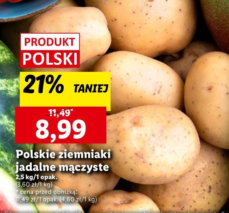 Ziemniaki mączyste promocja w Lidl