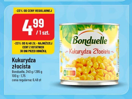 Kukurydza złocista Bonduelle promocja w POLOmarket