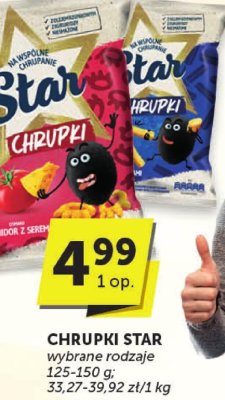 Chrupki Star wybrane rodzaje 125-150 g promocja w Euro Sklep