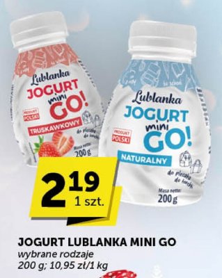 Jogurt Lublanka Mini Go wybrane rodzaje promocja w Euro Sklep