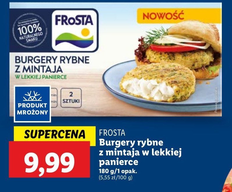 Burgery rybne z mintaja Frosta promocja