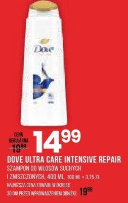 Szampon DOVE ULTRA CARE INTENSIVE REPAIR promocja w Drogerie Natura