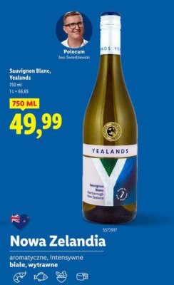 Wino Sauvignon Blanc białe, wytrawne promocja w Lidl