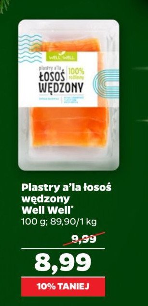 Łosoś wędzony roślinny Well well promocja