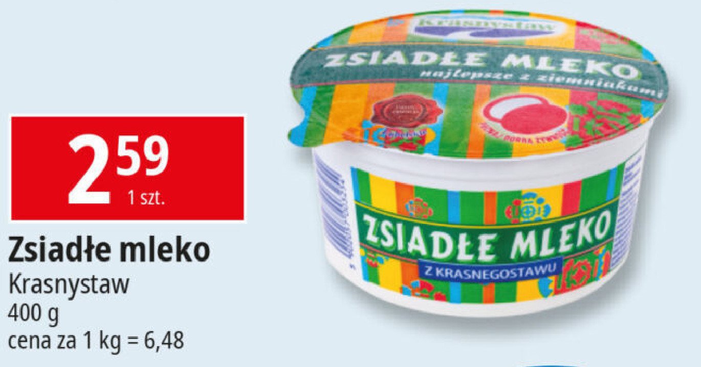 Zsiadłe mleko Krasnystaw promocja