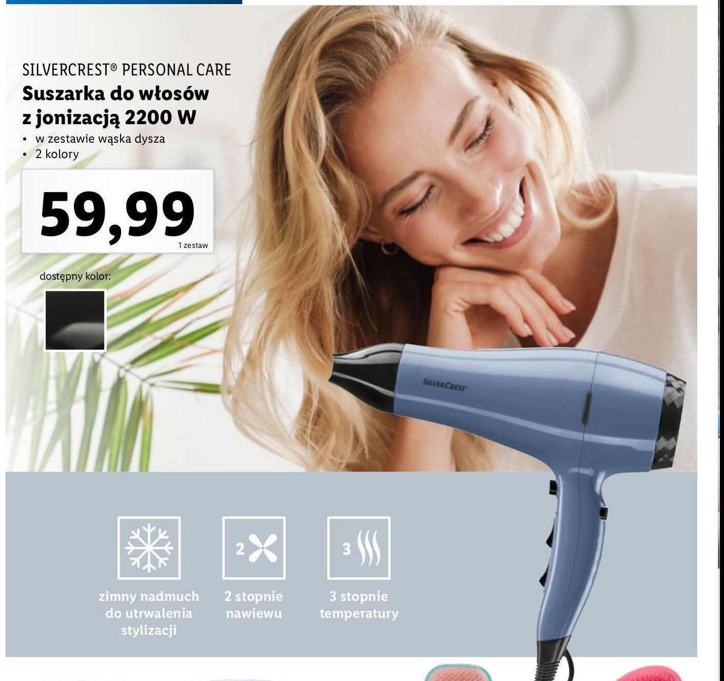 Suszarka z jonizacj膮 2200 w Silvercrest promocja