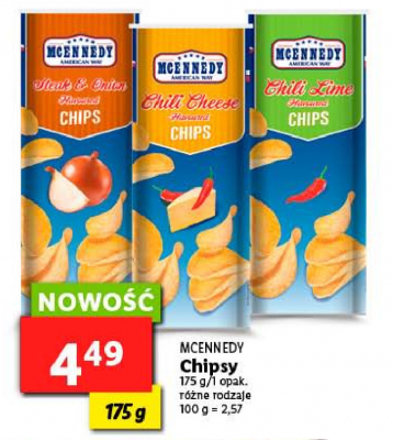 Chipsy chili lime Mcennedy promocja