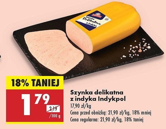 Szynka delikatesowa z indyka Indykpol promocja w Carrefour