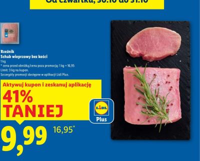 Schab wieprzowy bez kości promocja w Lidl