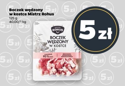 Boczek wędzony w kostce  promocja w Netto
