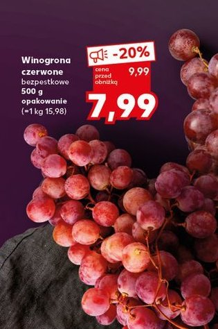 Winogrona czerwone bezpestkowe promocja