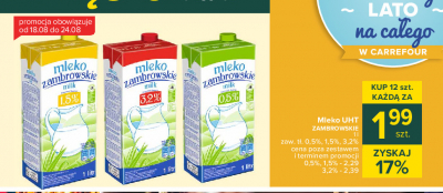 Mleko 0.5% Mlekpol zambrowskie promocja