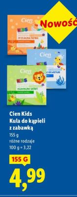 Kula do kąpieli z zabawką Cien Kids promocja w Lidl
