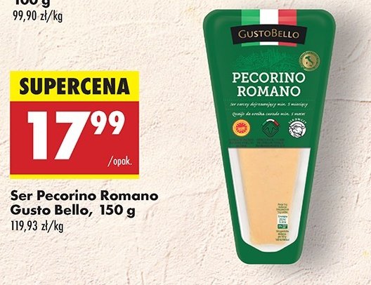 Ser pecorino romano Gustobello promocja w Biedronka