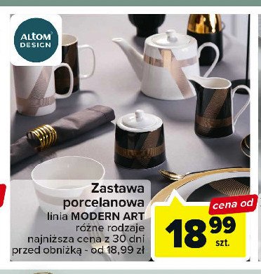 Filiżanka ze spodkiem modern art Altom design promocja