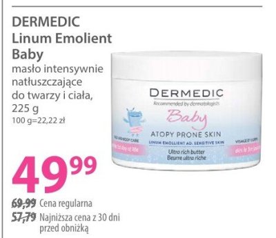 Masło Linum Emolient Baby promocja w Hebe