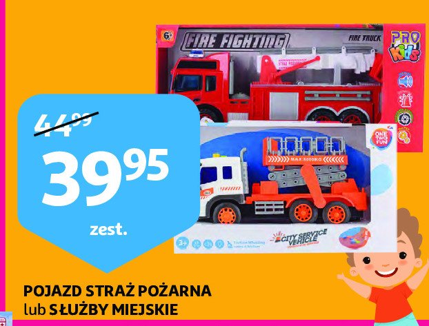 Pojazd s艂u偶by miejskie One two fun promocja