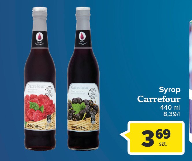 Syrop czarna porzeczka Carrefour promocja
