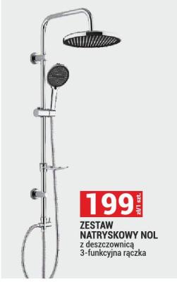 ZESTAW NATRYSKOWY NOL z deszczownicą 3-funkcyjna rączka promocja w Merkury Market