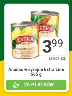 Ananas w syropie Extra Line promocja w Stokrotka