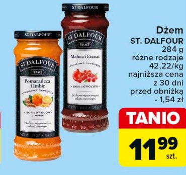 Dżem malina i granat St. dalfour promocja