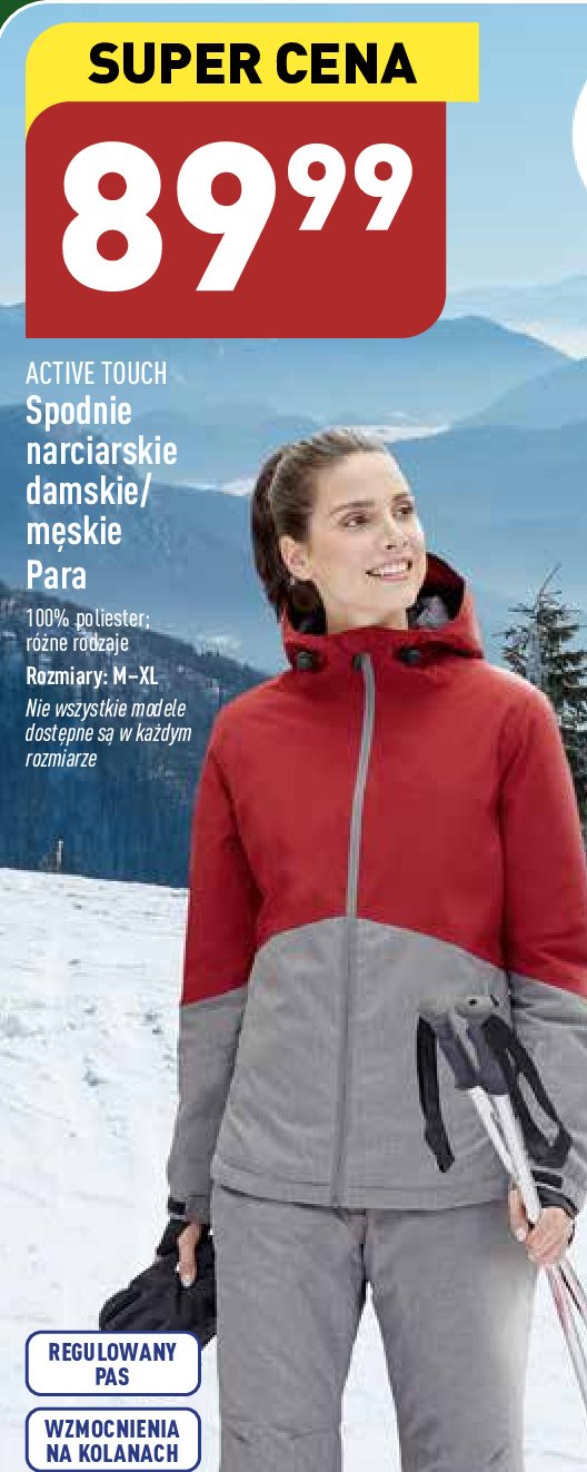 Spodnie narciarskie damskie rozm. s-xl Active touch promocja
