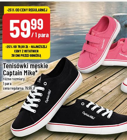 Tenisówki męskie 41-45 Captain mike promocja