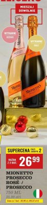 Prosecco Mionetto Prosecco Rosé / Prosecco promocja w Biedronka