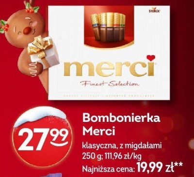 Bombonierka Merci klasyczna, z migdałami promocja w Żabka
